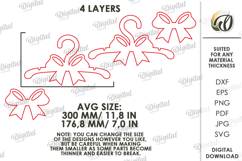 Kids Coat Hanger Laser Cut. Bow SVG Product Image 2