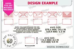 Valentine's Day Banner Laser Cut. Love Banner SVG. Heart SVG Product Image 3