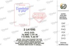 3D School Gift Tag Laser Cut. Present Tag SVG Product Image 2