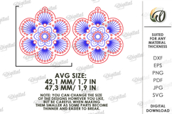 Embroidery Earrings Laser Cut. Embroidery Blank SVG Product Image 2