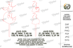 Halloween Cake Topper Laser Cut. Witches SVG Product Image 2