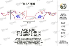 Fox Sewing Pincushion Laser Cut. Needle Holder Stand SVG Product Image 2