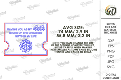 Family Bracelet Holder Laser Cut. Wooden Family Gift SVG Product Image 2