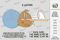 3D Baby Stroller Sign Laser Cut. Stroller Tag SVG Product Image 2