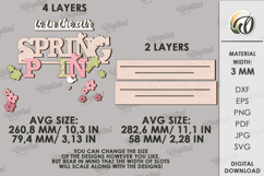 3D Spring Word Stand Laser Cut. Stand Decor SVG Product Image 2