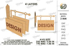 3D Spring Wall Hanger Laser Cut. Spring Sign SVG Product Image 2