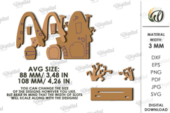 Halloween House Laser Cut. Stand decor SVG Product Image 2