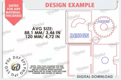 Valentine's Day Card Laser Cut. Greeting Card SVG Product Image 3