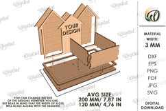 3D Home Decors Bundle Laser Cut. Key tray. Stand Decor SVG Product Image 2