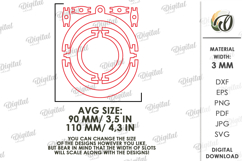 3D Christmas Ornament Laser Cut. Christmas Decor SVG Product Image 3