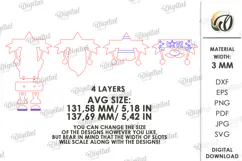 4th Of July Gnome Laser Cut. 3D Gnome Decor SVG Product Image 2