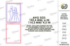 3D Wedding guest fingerprint sign Laser Cut Product Image 2