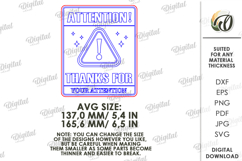 3D Sarcastic Decor Laser Cut. Wall Decor SVG Product Image 2