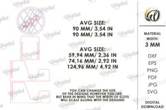 Kitchen Coaster Laser Cut. Drink Coaster With Holder SVG Product Image 2