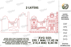 Christmas Mirror Decor Laser Cut. Christmas Decor SVG Product Image 2