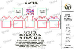 Mason Jar Valentine's Day Ornament Laser Cut. Valentine SVG Product Image 3