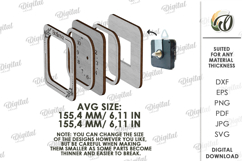 Table Clock Laser Cut. Stand Decor SVG Product Image 2