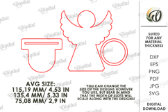 Angel Stand Laser Cut. Candle Holder SVG Product Image 2