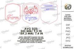 Personalized Country Sign Laser Cut. Farm Sign SVG Product Image 2