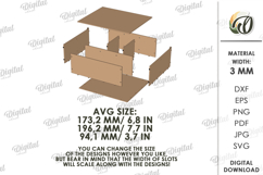 3D Men's accessories boxes Bundle Laser cut. Gift Box SVG Product Image 11