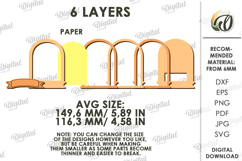 3D Fall Lamp Laser Cut. Night Light. Led Light SVG Product Image 2