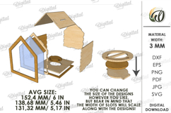 House Money Bank Laser Cut. Saving Box SVG Product Image 2