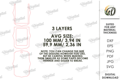 3D Travel Tag Laser Cut. Luggage Tag SVG Product Image 2