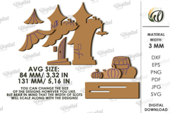 Halloween House Laser Cut. Stand decor SVG Product Image 2