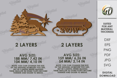 Vintage Christmas Wall Decor Lasercut. Christmas Decor SVG Product Image 2