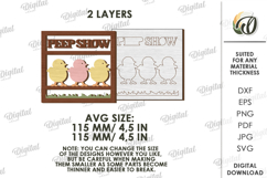 3D Easter Wall Decor Laser Cut. Easter Wall Sign SVG Product Image 2