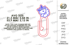 Decorative Bookmark Laser Cut. Paper Clip Bookmark SVG Product Image 2