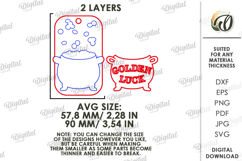 St. Patrick’s Day Gift Tag Laser Cut. Gift Label SVG Product Image 2