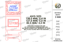 3D Home Sign With Stand Laser Cut. Stand Decor SVG Product Image 2