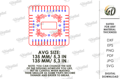 Kumihimo Disk Laser Cut. Braiding Tool SVG Product Image 2