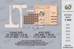 Perpetual Calendar Laser Cut .Wooden Calendar SVG Product Image 7