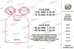 Matching Bracelets With A Holder Lasercut. Bracelet Card SVG Product Image 2