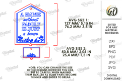 Personalized Family Wall Sign Laser Cut. Home Wall Decor DVG Product Image 2