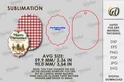 Vintage Christmas Gift Tag Laser Cut. Christmas SVG Product Image 2