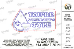 Blood Donor Badge Laser Cut. Blood Donation Badge SVG Product Image 2