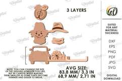 Wooden Fall Wall Decor Lasercut. Fall Wall Decor SVG Product Image 2