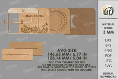 Interchangeable countdown Laser Cut. Home decor SVG Product Image 3