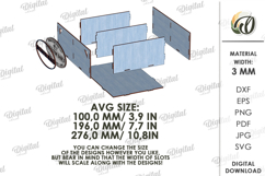 Bathroom Organizer Basket Laser Cut. Storage Box SVG Product Image 2
