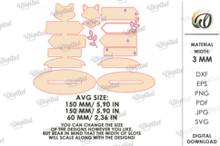 Baby Birth Stats Stand Laser Cut. Nursery Stand Decor SVG Product Image 2