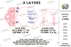 Bee Stand Laser Cut. Standing Home Decor SVG Product Image 2