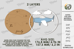 3D Baby Stroller Sign Laser Cut. Stroller Tag SVG Product Image 2