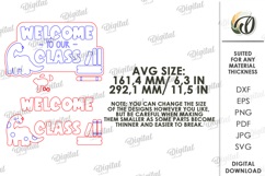 3D School Sign Laser Cut. Welcome To Our Class SVG Product Image 2