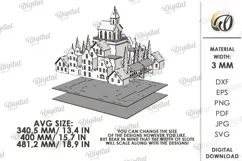 Christmas Village Light Stand Laser Cut. Christmas SVG Product Image 6