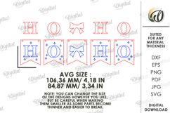 Christmas Banner Laser Cut . Christmas Decor SVG Product Image 2