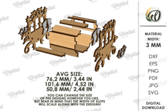 3D Wooden Carriage Bundle Laser Cut. Horse vehicles SVG Product Image 11