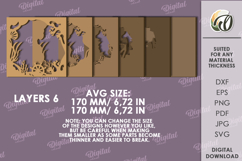 Multilayered Wooden Decor Lasercut. Home decor SVG Product Image 2